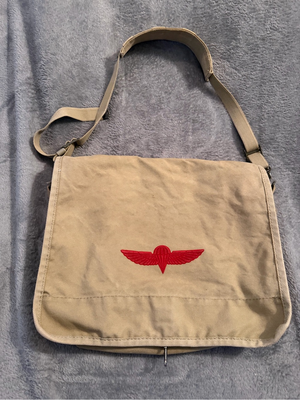 Vintage 1980s Banana Republic Israeli Paratrooper Messenger Bag